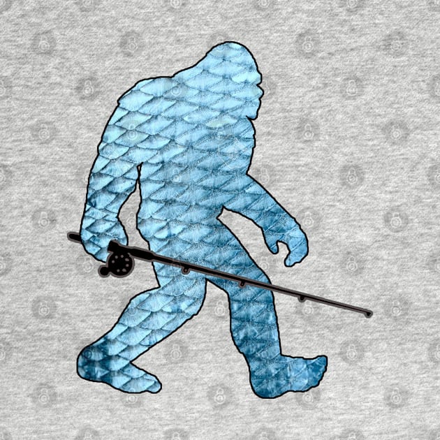 Bigfoot - Fishing Scales by  The best hard hat stickers 